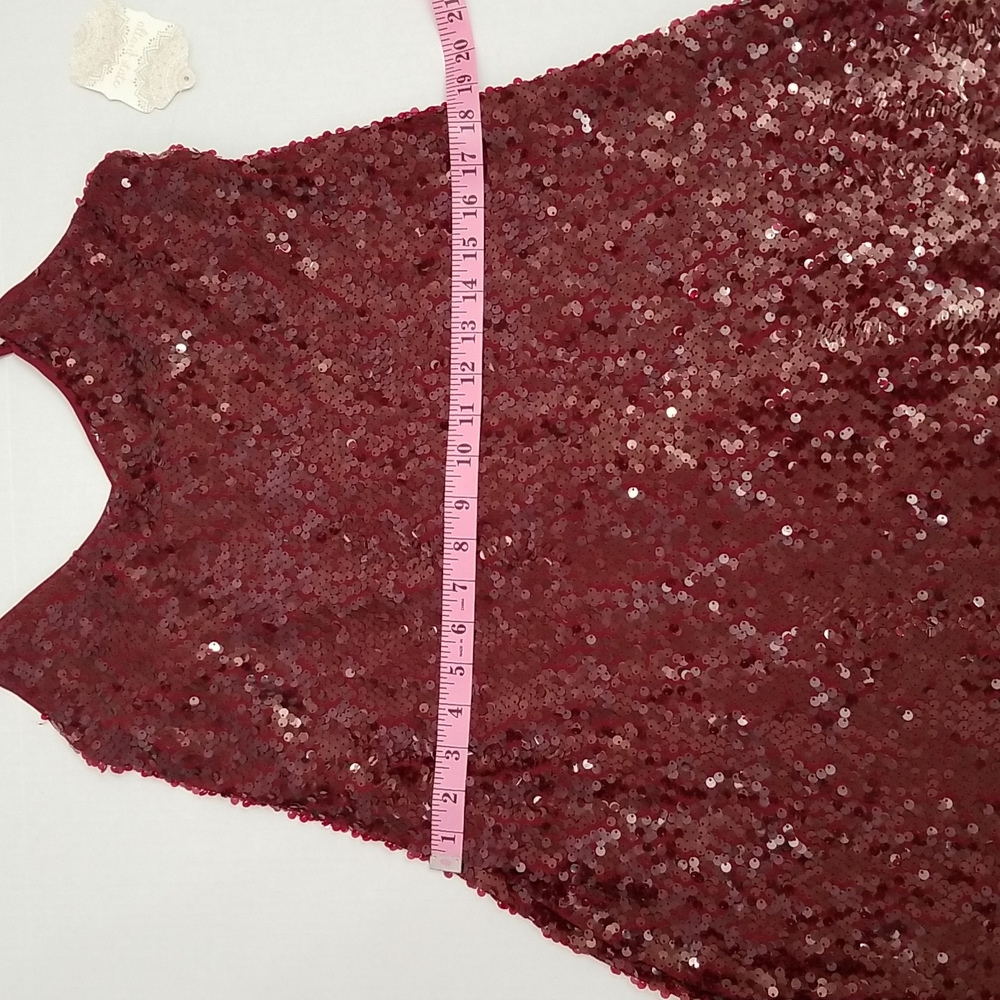 SOLD Altar'd State Sequin dress in burgundy, size M - Picture 15 of 16